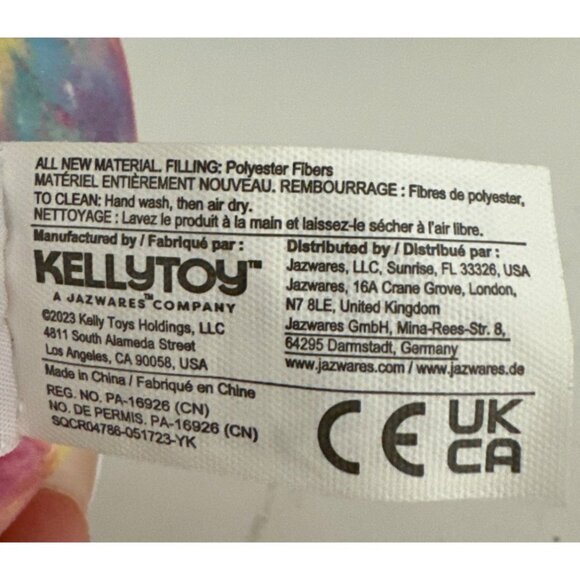 Squishmallows Kelly Toy Erika Cat Small Tie Dye 4" Stuffie Plushie Ornament 2023 - Picture 6 of 9